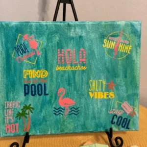 8 by 10 Pool Canvas