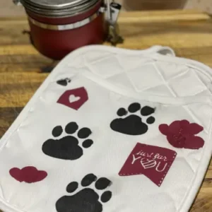 Dog & Hearts Pot Holder (SOLD)