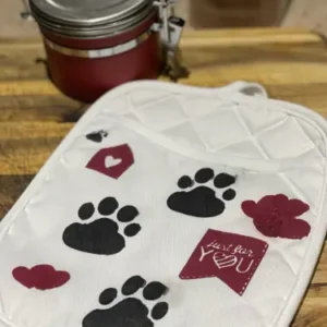 Dog & Hearts Pot Holder (SOLD)