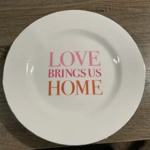 Love Brings Us Home Antique Plate (SOLD)